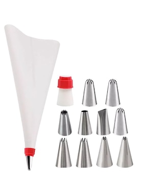 Set de Duyas 12 piezas de acero inoxidable