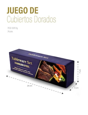 Set cubiertos Idea Nuova de acero inoxidable 24 piezas