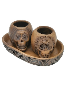 Set de vasos tequileros Yuu Nges 3 piezas