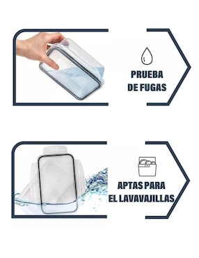 Set contenedores Genérica de plástico 17 piezas