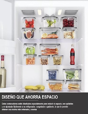 Set contenedores Genérica de plástico 17 piezas