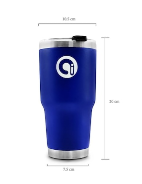 Termo Idea Nuova de acero inoxidable con tapa push pull