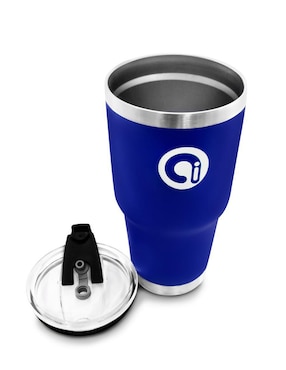 Termo Idea Nuova de acero inoxidable con tapa push pull