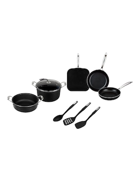 Batería De Cocina Vasconia Urban De Aluminio Antiadherente 11 Piezas