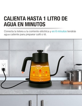 Tetera eléctrica Casa Litus de acero inoxidable