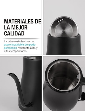 Tetera eléctrica Casa Litus de acero inoxidable
