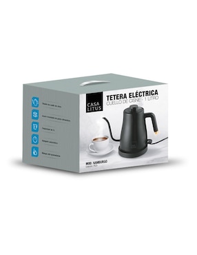 Tetera eléctrica Casa Litus de acero inoxidable