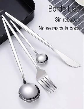 Set cubiertos Genérica de acero inoxidable 24 piezas