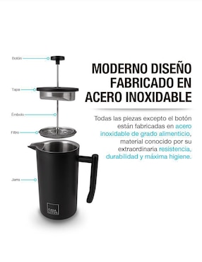 Prensa francesa Casa Litus de acero inoxidable