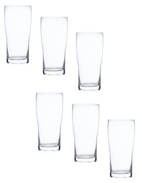 Set vasos Kasablanka Craft Pub de vidrio con 6 piezas