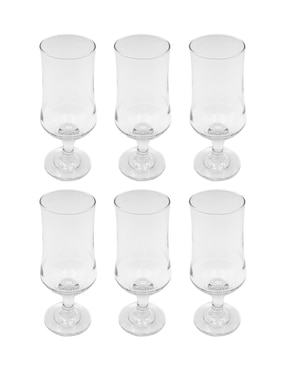 Set de copas para cerveza Kasablanka Belgian Ale de vidrio 6 piezas