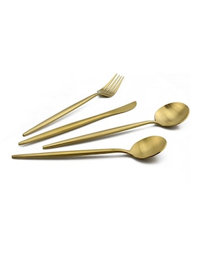 Set cubiertos Kasablanka de acero inoxidable 16 piezas