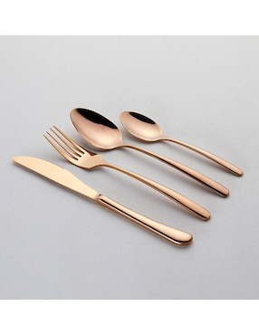 Set cubiertos Kasablanka de acero inoxidable 16 piezas