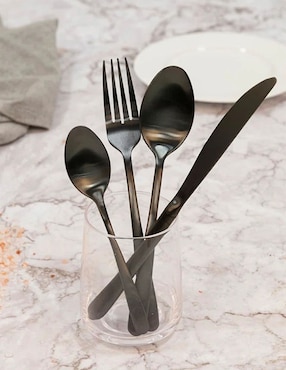 Set cubiertos Kasablanka de acero inoxidable 16 piezas