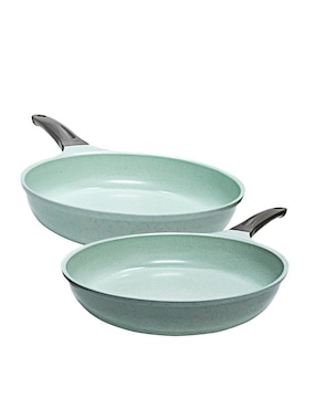Set de sartenes Stay Elit Jade de hierro 2 piezas