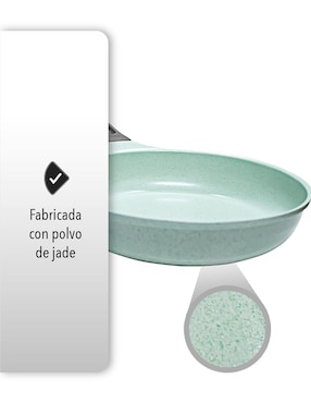 Set de sartenes Stay Elit Jade de hierro 3 piezas