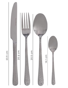 Set cubiertos Crown Baccara Modern de acero inoxidable 16 piezas
