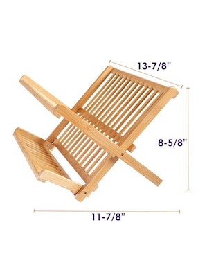 Escurridor de trastes Totally Bamboo de bambú