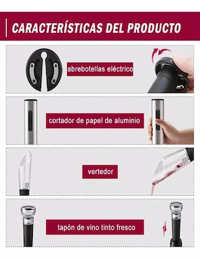 Sacacorchos eléctrico Lab.G de acero inoxidable