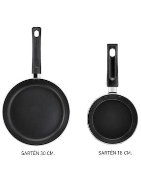 Set de sartenes T-Fal de aluminio 2 piezas