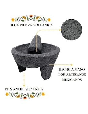 Mortero Elly-Decor Molcajete AZTEC