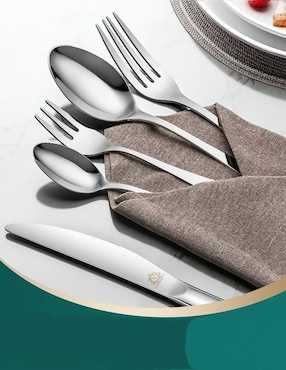 Set cubiertos Genérica de acero inoxidable 24 piezas