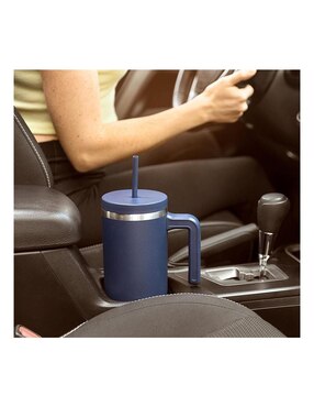 Termo Hydrapeak de acero inoxidable con tapa push pull 1.2 l