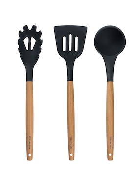 Batería de cocina Kochstelle Wood de aluminio antiadherente combinado 10 piezas