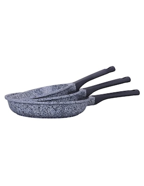 Set de sartenes Kochstelle Granito de aluminio 3 piezas