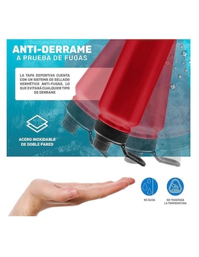 Termo Genérica de acero inoxidable con tapa rosca 1.2 L
