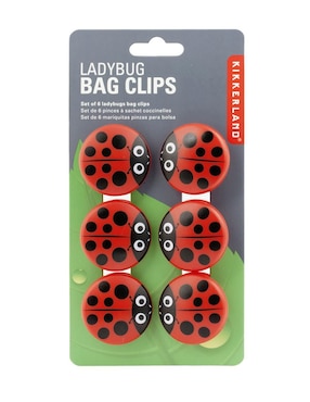 Clip para bolsas Kikkerland de plástico 6 piezas