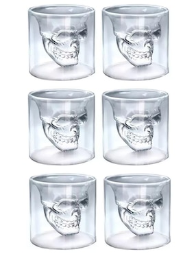 Set de tequileros Lab.G de cristal con 6 piezas