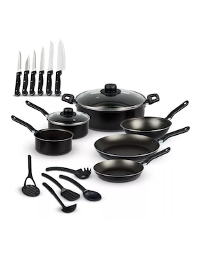 Batería de cocina Genérica de aluminio antiadherente convencional 19 piezas
