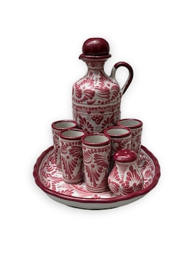 Set Tequilero Zvezda Talavera Con 8 Piezas