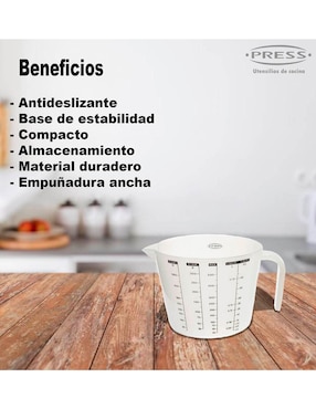 Taza medidora Press Clasic de plástico