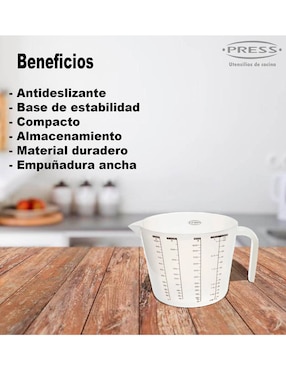 Taza medidora Press Clasic de plástico