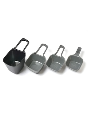 Set taza medidora Press Desing de plástico 4 piezas