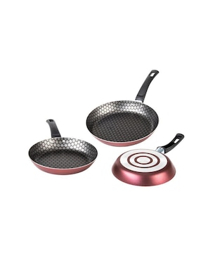 Batería de cocina Cinsa Equipa tu cocina de aluminio antiadherente diamante 15 piezas