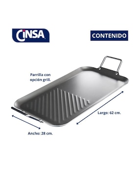 Comal Cinsa Parrilla Balance aluminio