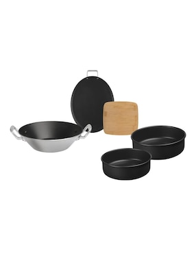 Batería de cocina Vasconia de aluminio antiadherente sin PFOA 13 piezas