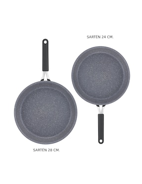 Set de sartenes Lagostina Tempra Mineral de aluminio 2 piezas