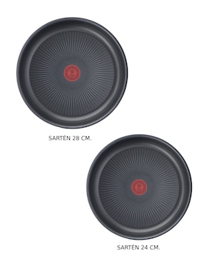 Set de sartenes T-Fal Ingenio Easy Plus de aluminio 3 piezas