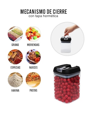Frasco de almacenamiento Ag Box Herméticos Premium de plástico