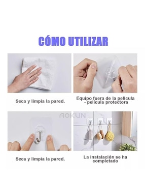 Set gancho Genérica de plástico 30 piezas