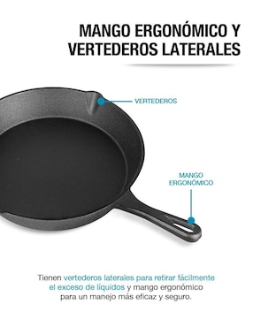 Set de sartenes Casa Litus de hierro fundido 3 piezas