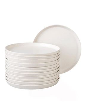 Plato Trinche Santa Anita Ecos Del Mundo De Porcelana 12 Piezas