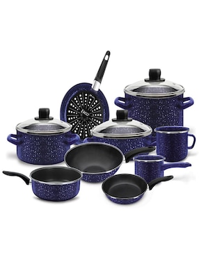 Batería de cocina Ekco de acero 12 piezas