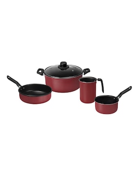 Batería de cocina Ekco 58500 de aluminio antiadherente 12 piezas