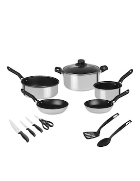 Batería de cocina Ekco de aluminio antiadherente sin PFOA 12 piezas