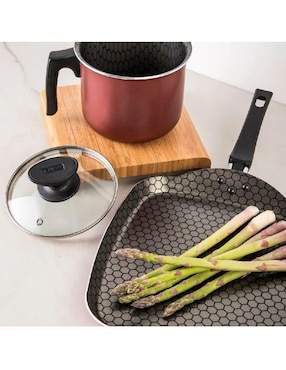 Batería de cocina Genérica de aluminio antiadherente combinado 10 piezas